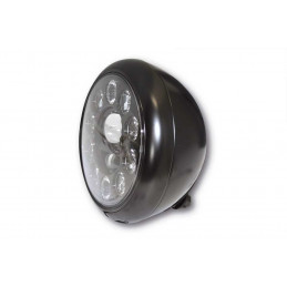 7 Zoll LED Scheinwerfer HD Style Typ 1 im mattschwarzem Metall Gehäuse